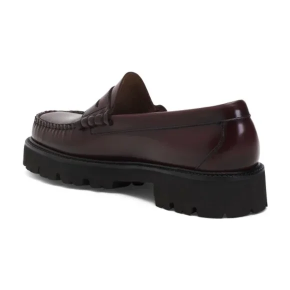 GH BASS Men's Leather Larson Superlug Slip On Flats - Picture 2 of 2